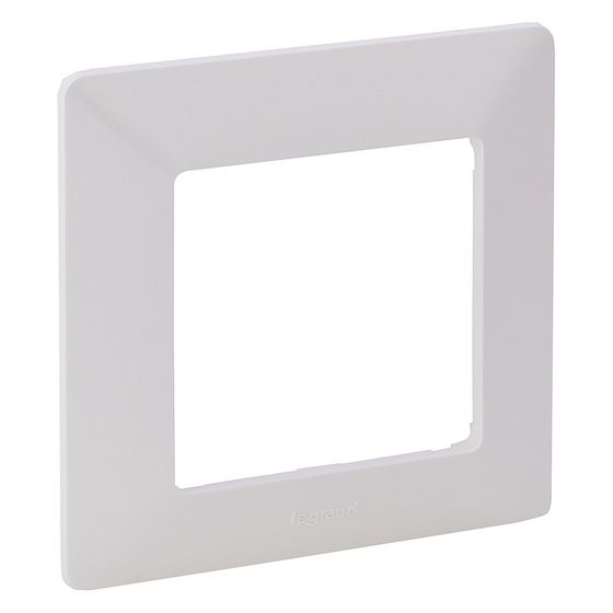 Legrand Abdeckrahmen Valena Life 1-fach, 86x86x10mm, Thermoplast, Ultraweiß, 754001