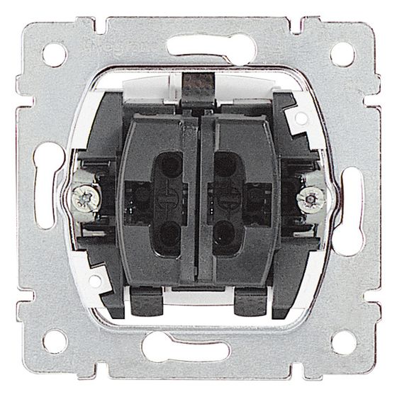 Legrand Serienschalter-Einsatz 775805, 2-fach, 10AX 250V, Unterputz, 71x71x32,5mm