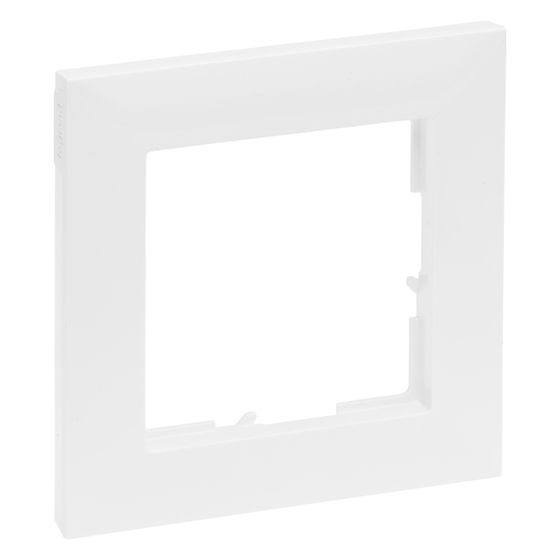 Legrand 1-fach Rahmen SEANO, 87x87x9,8mm, Kunststoff, Ultraweiß