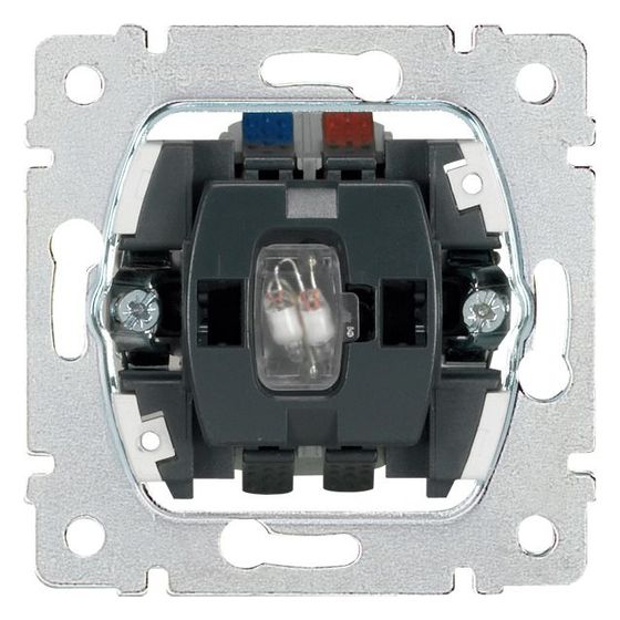 Legrand Wipptaster-Einsatz beleuchtet, 250V 10A, Unterputz, Kunststoff, Grau, 775846
