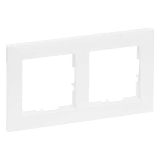 Legrand 2-fach Rahmen SEANO, 87x158mm, Kunststoff, Ultraweiß, 765172