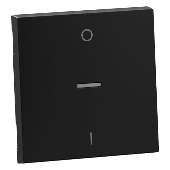 Legrand Wippe SEANO für 2-poligen Ausschalter, 56x56x5,7mm, Kunststoff, Schwarz, 765310