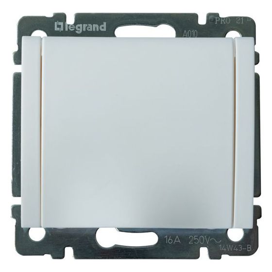 Legrand Schutzkontaktsteckdose Galea, mit Klappdeckel, erhöhtem Berührungsschutz, 16A 250V, Unterputz, Kunststoff, Ultraweiß