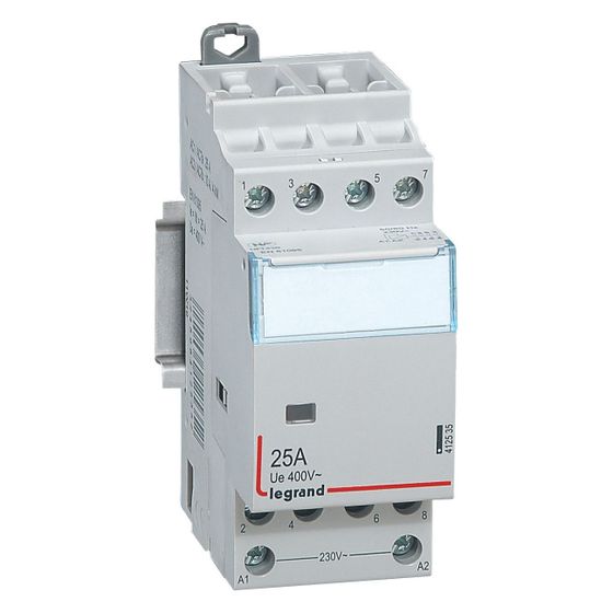 Legrand Installationsschütz CX3, 230V, 25A, 4 Schließer, 2 TE, 412535