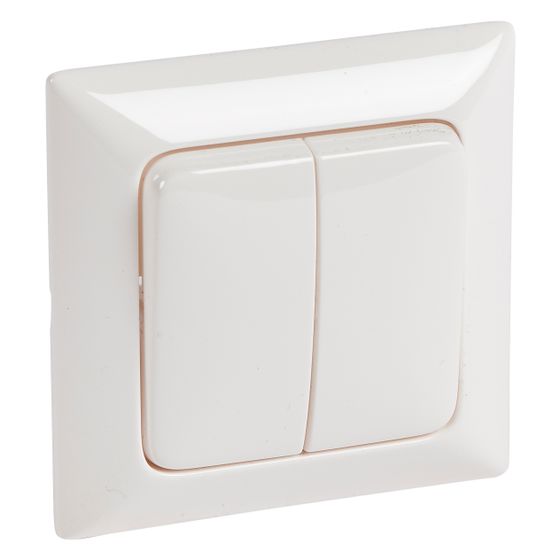 Legrand Wippe Creo, 82x82x12mm, Kunststoff, Ultraweiß, 776162