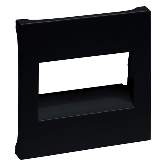 Legrand Abdeckung RJ45 SEANO 765354, Zentralplatte, Unterputz, Kunststoff, Schwarz, 1 Stk