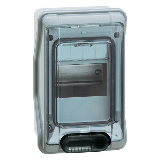 Legrand Feuchtraumverteiler Plexo³ 1-reihig 4 Module, IP65, IK09, 200x128x115,6mm, Kunststoff, Grau