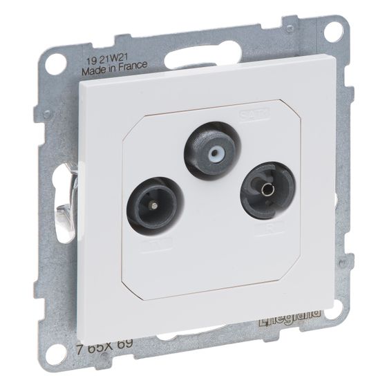 Legrand Antennen-Enddose SEANO, 10 dB, Unterputz, Kunststoff, Ultraweiß, 765169