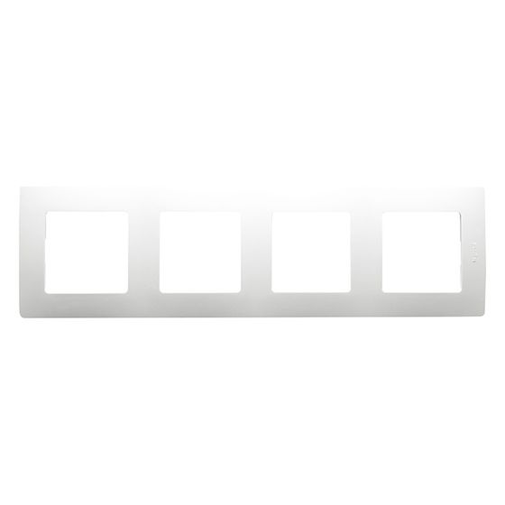 Legrand Niloe Rahmen 4-fach, 86x299x10mm, Thermoplast, Ultraweiß, 665004