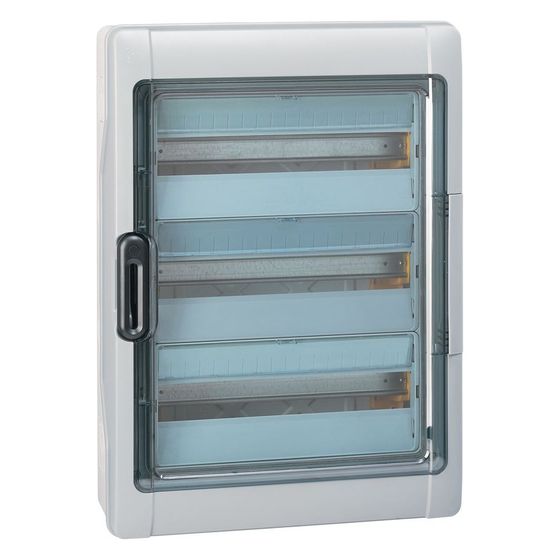 Legrand Feuchtraumverteiler Plexo³, 3-reihig, 54 Module, IP65, IK09, 622x448x161mm, Kunststoff, Grau, 601987