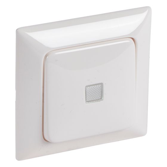 Legrand Wippe Kontroll Aus-/Wechselschalter Creo 776161, 82x82mm, Thermoplast, Ultraweiß
