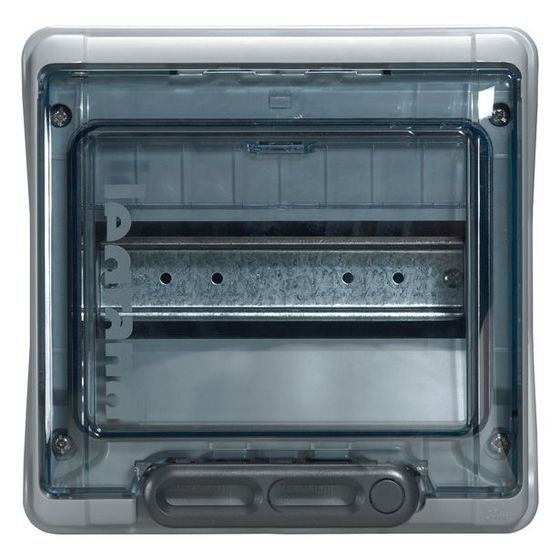Legrand Feuchtraumverteiler Plexo3, IP65, IK09, 1-reihig, 8 Module, 200x200x115,6mm, Kunststoff, Grau, 601978
