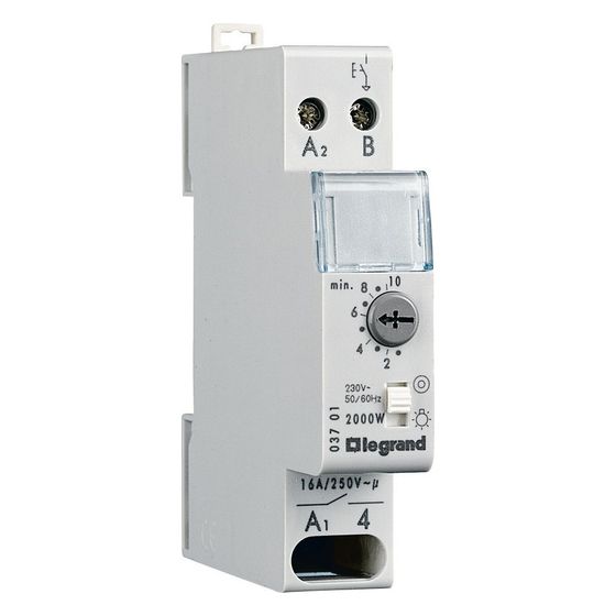 Legrand Treppenlichtzeitschalter RexEMPlus 003701, 0,5-10min, 16A, 1 TE, DIN-Schiene