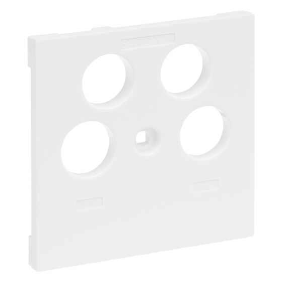 Legrand SEANO Abdeckung TV-R-SAT-SAT, Unterputz, Kunststoff, Ultraweiß, 765157