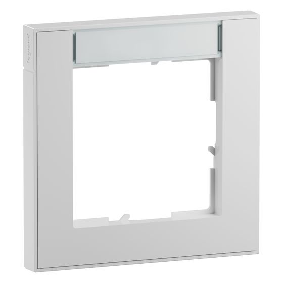 Legrand Abdeckrahmen SEANO+ 1-fach, 87x87x9,8mm, Kunststoff, Ultraweiß, 765891