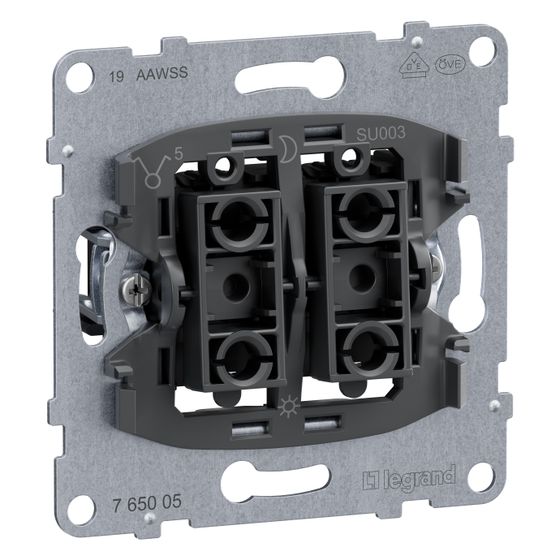 Legrand Serienschalter SEANO, 10AX, Steckklemme, Unterputz, 765005