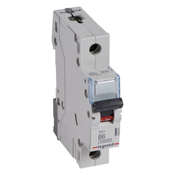 Legrand Leitungsschutzschalter TX3 B 6A, 1-polig, 10kA, 1TE, Grau, 404081