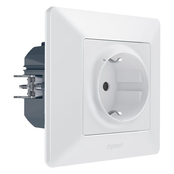 Legrand Funk-Steckdose Valena Life with Netatmo, 16A, Unterputz, 86x86x45mm, Kunststoff, Ultraweiß, 752194