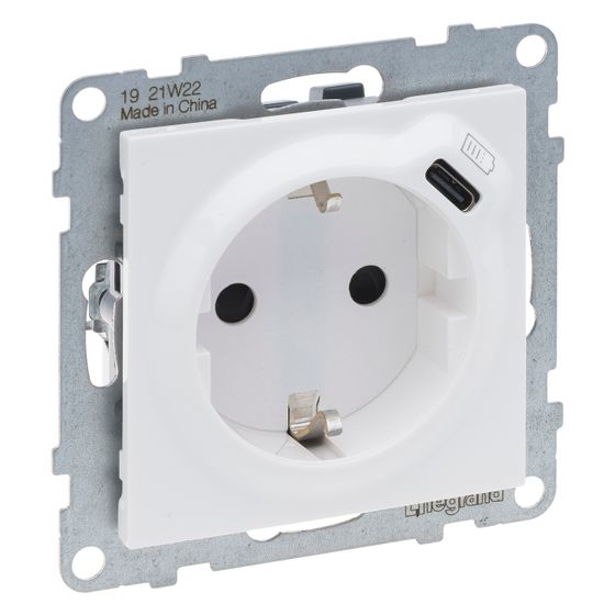 Legrand Kombinationssteckdose SEANO 765126, 16 A 250 V, Unterputz, Kunststoff, Ultraweiß