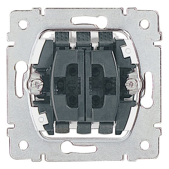 Legrand Wipptaster Jalousie Einsatz, 10A, 250V, Unterputz, 71x71x61mm, 775814