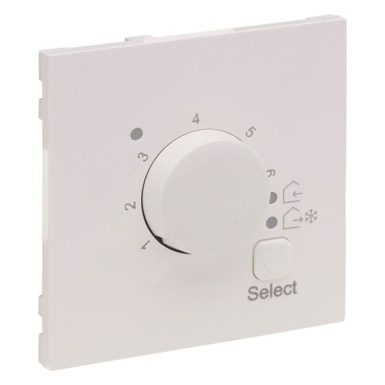 Legrand Abdeckung SEANO für elektronisches Raumthermostat, 56,2x56,2x15mm, Thermoplast, Ultraweiß, 765151