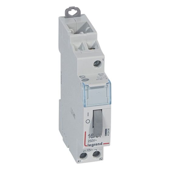 Legrand Fernschalter CX3 412404, 16A, 1 Schließer, 12V AC, 1 TE