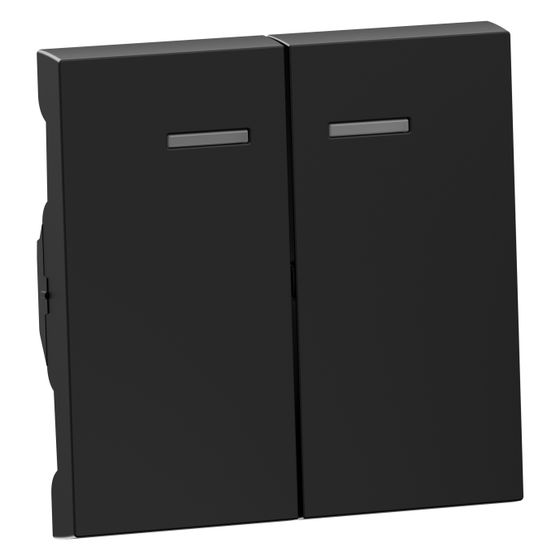 Legrand Serienwippe SEANO, mit Lichtauslass, Thermoplast, Schwarz, 55,6x56x8,2mm, 765309
