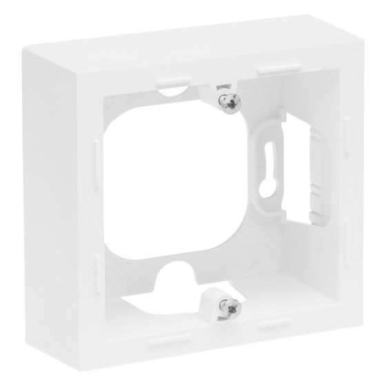 Legrand Aufputzgehäuse SEANO 1-fach, 88,5x88,5x43,3mm, Kunststoff, Ultraweiß