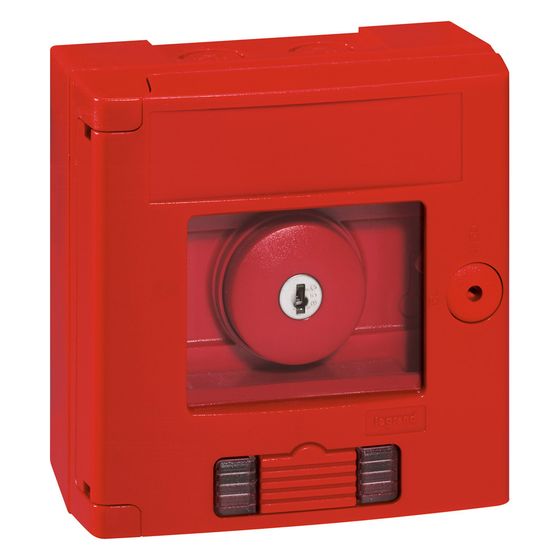 Legrand Sicherheitskasten 038009, IP44, IK07, 1Ö/1S, 125x125x71mm, Feuerrot
