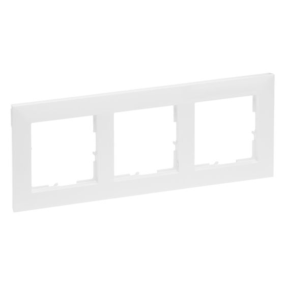 Legrand 3-fach Rahmen SEANO, 87x229x9,8mm, Kunststoff, Ultraweiß, 765173
