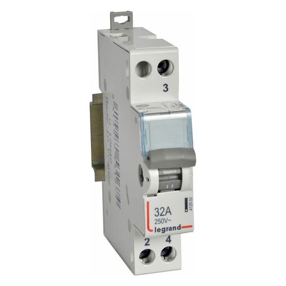Legrand Wechselschalter CX3 412902, 1 Wechsler 32A, 250V, 1TE, 94x17,7x76mm