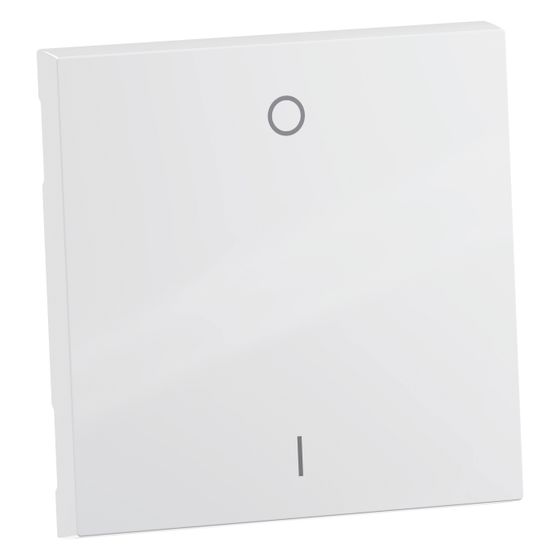 Legrand Wippe SEANO für 2-poligen Ausschalter, Kennzeichen 0 und 1, Thermoplast, Ultraweiß, 765102