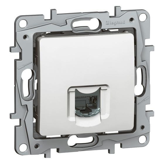 Legrand Datendose Niloe, Kategorie 6 STP, Unterputz, 75,8x75,8x41,2mm, Weiß, 664775