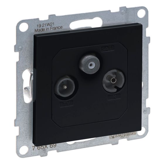 Legrand Enddose TV-R-SAT SEANO, 10 dB, Unterputz, Kunststoff, Anthrazit, 765469