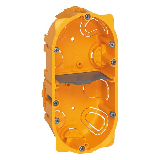 Legrand Hohlwanddose Batibox 080042, 142x72,8x40mm, Kunststoff, Gelb