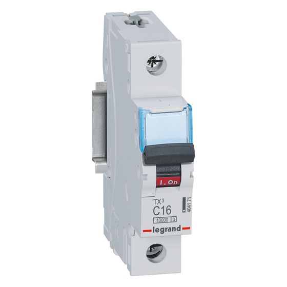 Legrand Leitungsschutzschalter TX3 C 16A, 1-polig, 10kA, 1TE, Grau, 404171