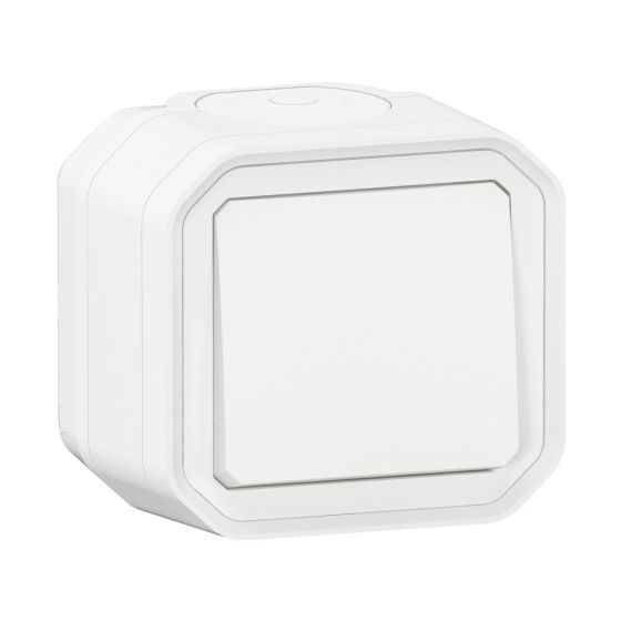 Legrand Wechselschalter Plexo New, 10A, IP55, 85x82x61mm, Kunststoff, Ultraweiß, 069751L