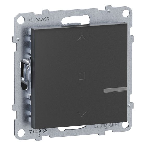 Legrand Rollladenschalter Seano with Netatmo, 500W, Unterputz, Anthrazit, 765938