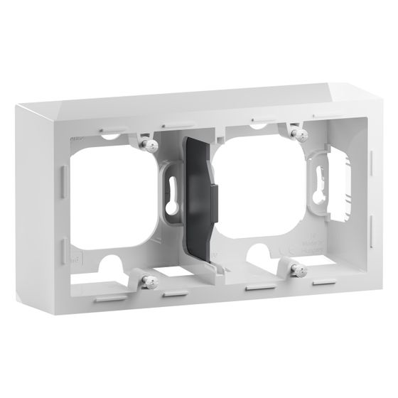 Legrand Aufputzgehäuse SEANO 2-fach, 88,5x159,5x43,3mm, Thermoplast, Ultraweiß, 765199