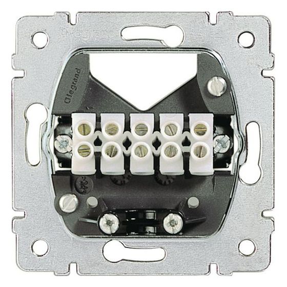 Legrand Leitungsauslass-Einsatz, Unterputz, 5x 2,5mm2, Schraubklemme, 775985