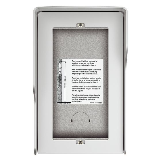 Legrand MyHOME Aufputzkasten Sfera 2 Module, 1-reihig, IP54, Aluminium, 350621