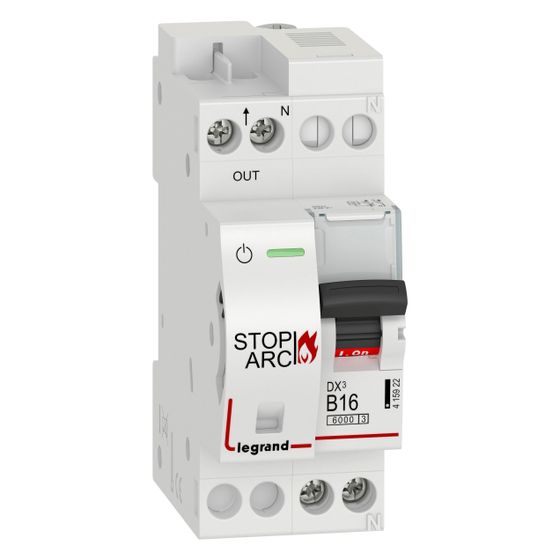 Legrand Brandschutzschalter DX3 STOP ARC, 16A, 6kA, 2TE, 415922