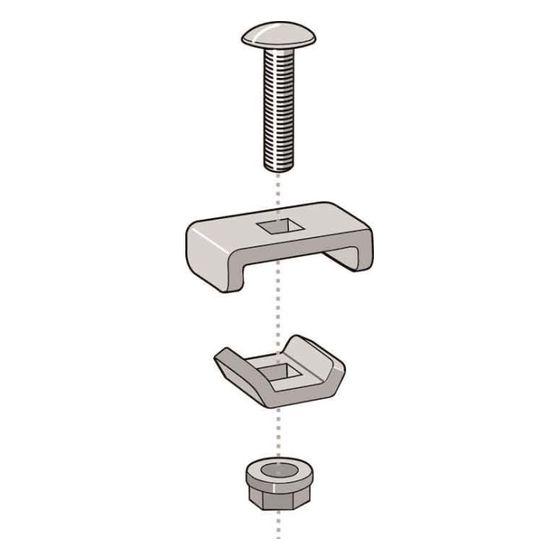 Legrand Cablofil Verbindungskit KITASSTR, Schraubverbinder, 50-600mm, Stahl, Zink, CM558081