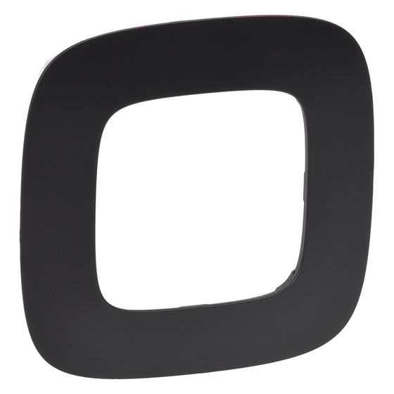 Legrand Abdeckrahmen Valena Allure 1-fach, 90x90x10mm, Thermoplast, Schwarz, 754401