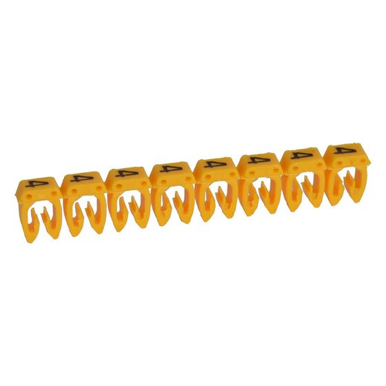 Legrand Kennzeichnungssystem CAB 3 Ziffer 4, 0,5-1,5mm2, 5x3mm, Kunststoff, Gelb, 038214