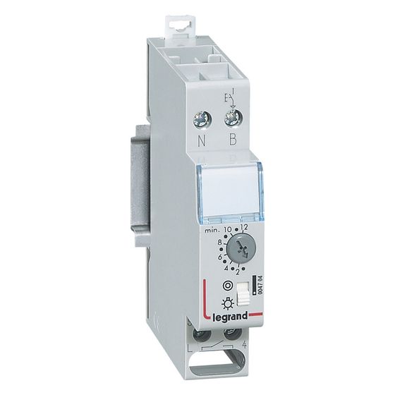 Legrand Treppenlichtzeitschalter Rex800Multi, 230V, 0,5-12 min, 1 Schließer, 1 TE, 70mm Einbautiefe, 004704