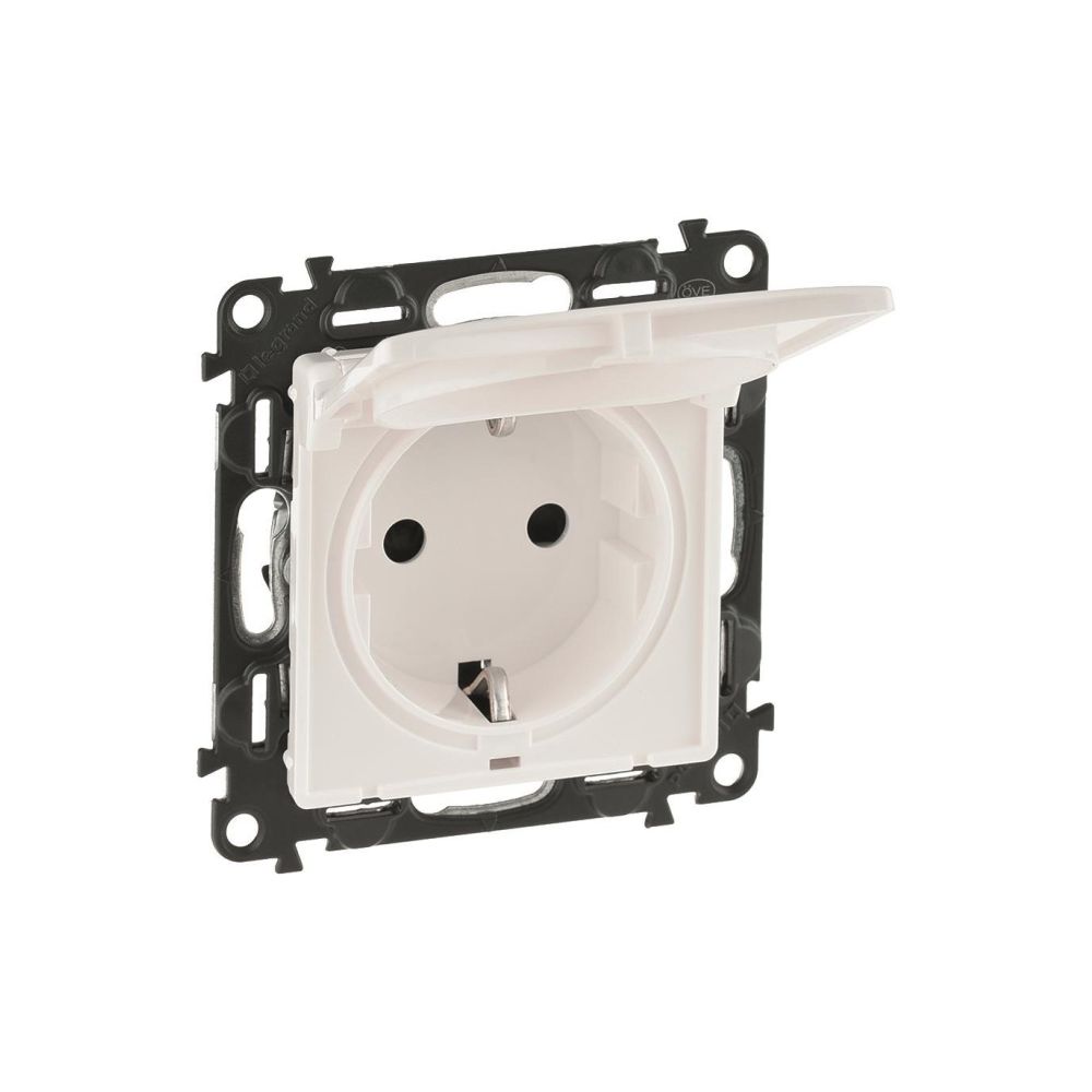 Legrand Schutzkontakt-Steckdose Valena Life mit Klappdeckel, 16A, 250V, Unterputz, Kuns... LEGRAND-753117 3414970910929 (Abb. 3)