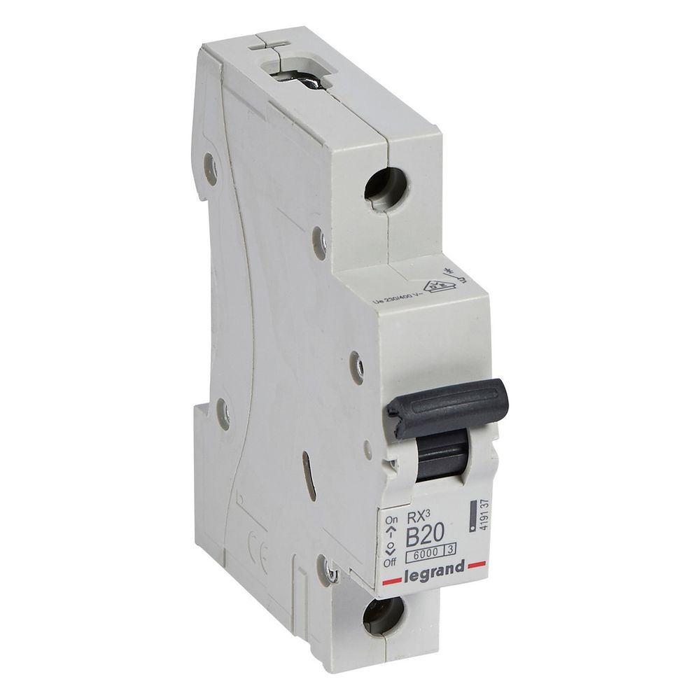 Legrand Leitungsschutzschalter RX3, 1-polig, B-Charakteristik, 20A, 6kA, 230V, 1TE, Gra... LEGRAND-419137 3414970366757 (Abb. 2)