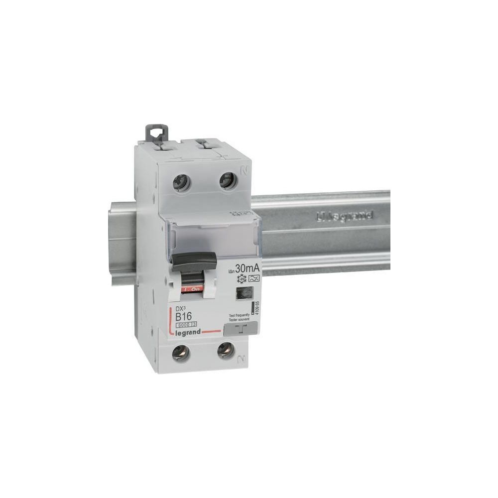 Legrand FI/LS-Schalter DX3, 16A, B-Charakteristik, 1P+N, 6kA, 30mA, Typ A, 230V, 2TE, G... LEGRAND-410965 3414970351401 (Abb. 2)