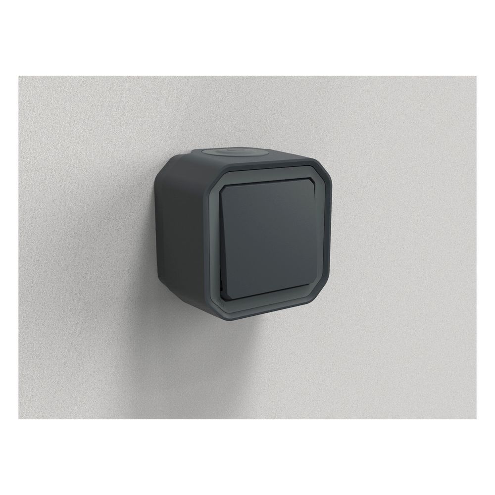 Legrand Wechselschalter Plexo New 069761L, 10A, IP55, IK08, Thermoplast, Anthrazit... LEGRAND-069761L 3414971882522 (Abb. 7)